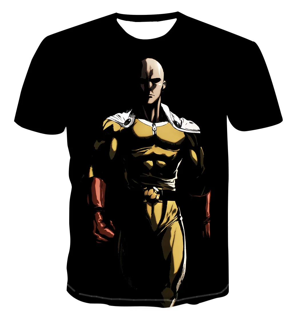 

One-Punch T-Shirt Cosplay Men's Fashion Sweatshirt Cartoon Saitama Characters Fun Holiday Party Harajuku T-Shirt