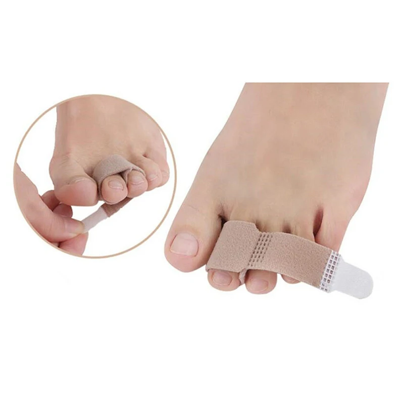 

1PC Fabric Toe Finger Straightener Hammer Toe Hallux Valgus Corrector Bandage Toe Separator Splint Wrap Foot Stretcher Care Tool