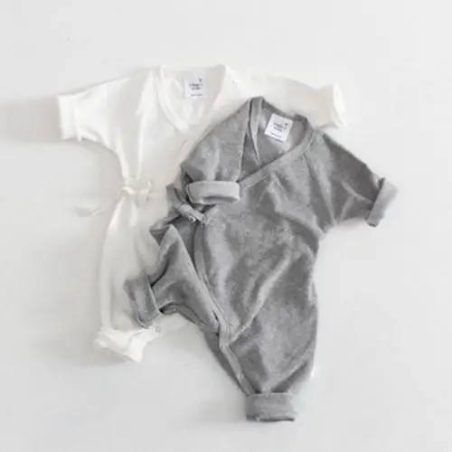 

0-24M Baby Girl Clothes Boy Solid Color Back Wing Little Angel Romper Newborn Jumpsuit Infant Playsuit