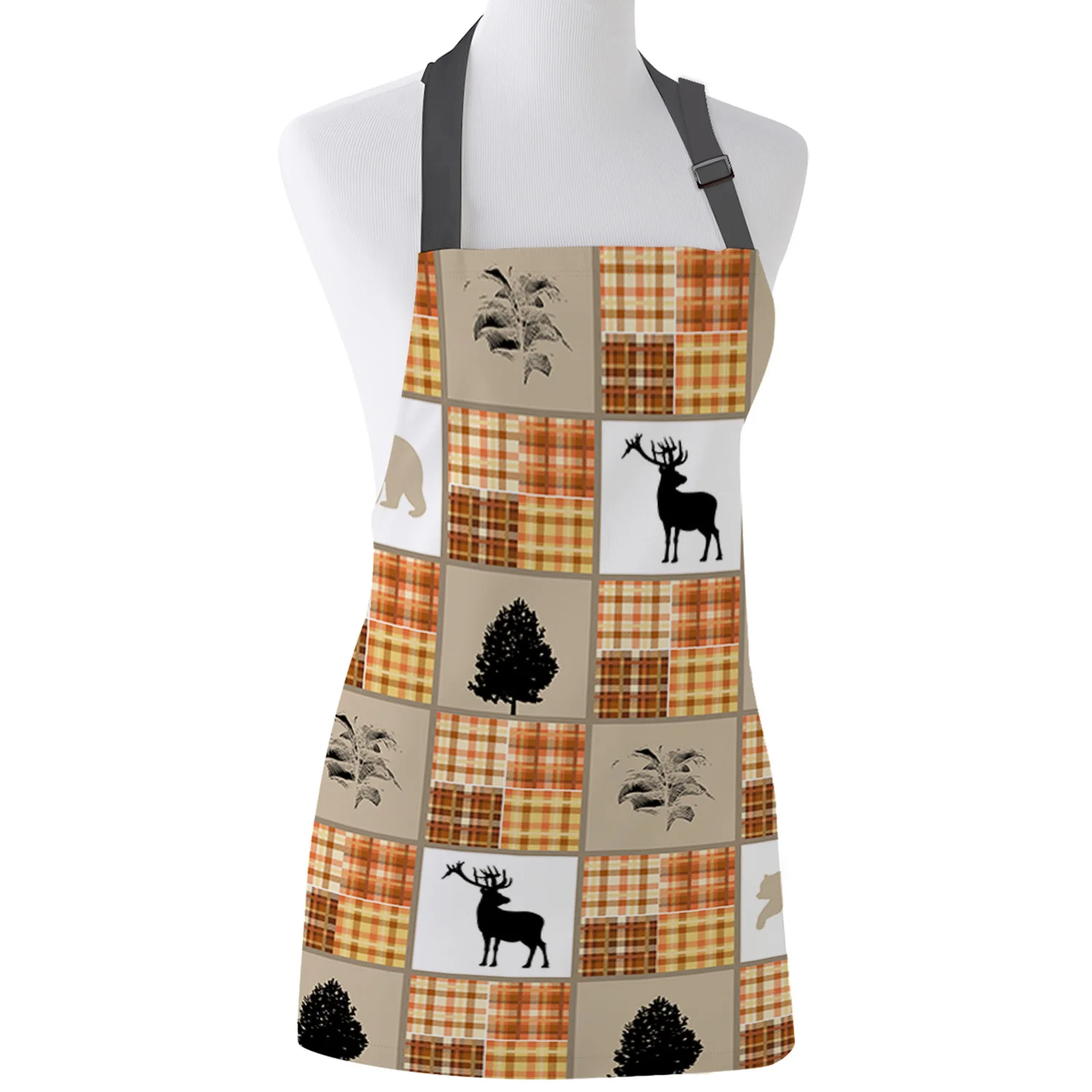 

Kitchen Apron Buck Tree Group Qualified Sub Grain Adjustable Bib Canvas Aprons For Women Cooking Baking Restaurant Pinafore