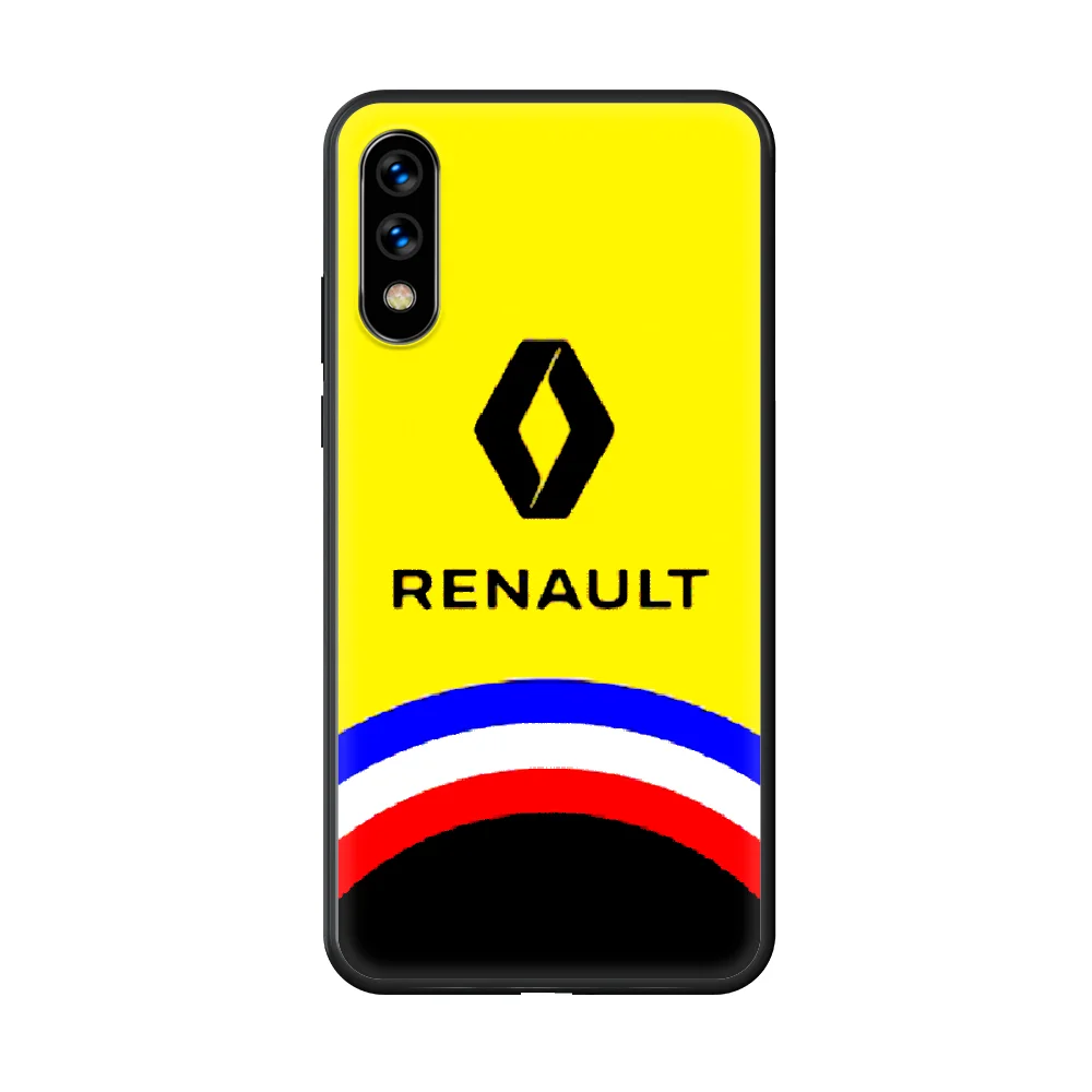 

Car Renaults brand logo Phone Case hull For huawei honor play 6 7 8 9 10 view 20 A X i pro lite black back luxury cover trend
