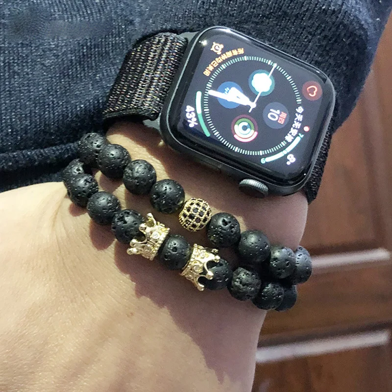 Мужской набор браслетов Diffone Набор из 2 шт./пара с цирконием браслет бусинами |