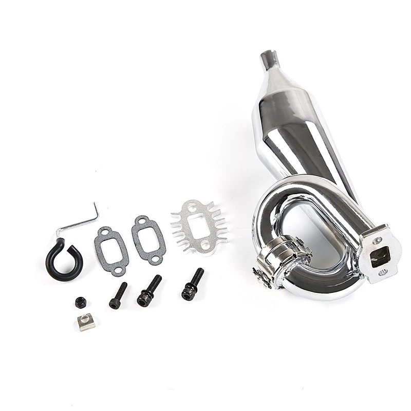 Хромовая резонансная трубка настроенная труба выхлопная общая для 1/5 HPI Baja 5B Ss 5T 5Sc