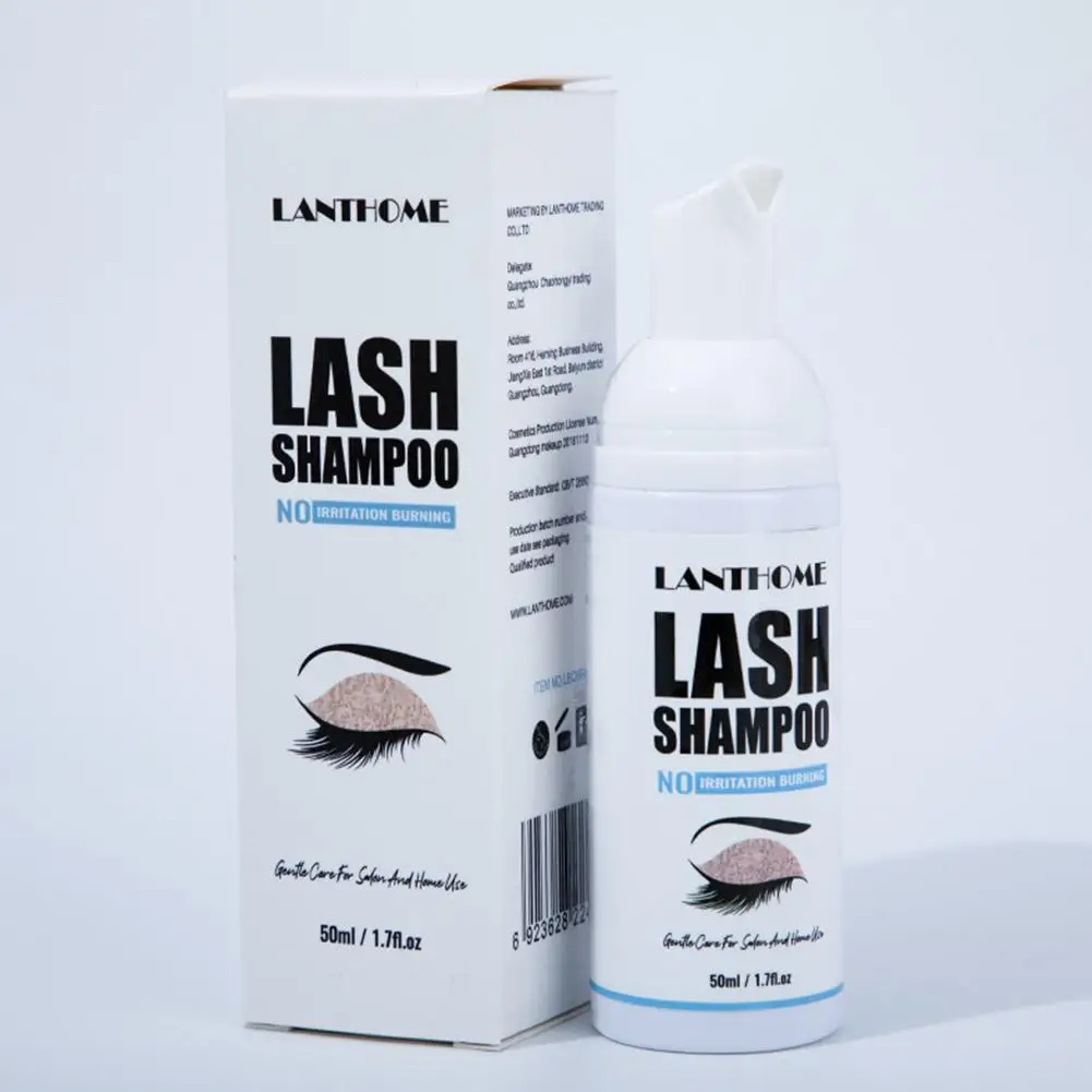 

1 Bottles 50Ml Eyelash Cleaner Foam Shampoo Pump Pressure Eyelash Cleaner Cleane Foam Lash Extension Lift K Lash Shampoo Ey T4I4