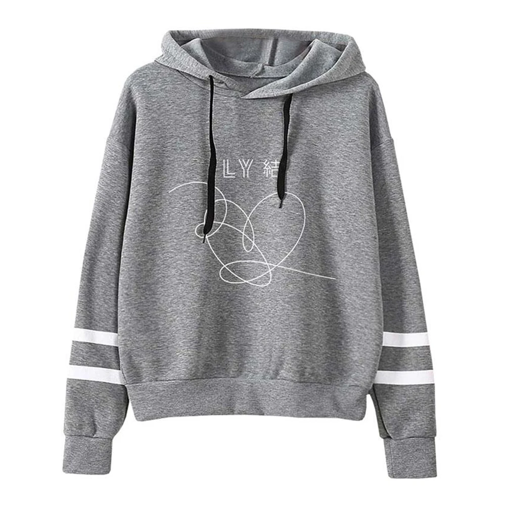 Fashion Women Heart Printed Long Sleeve Loose Pullover Hoodie Sweatshirt Top Autumn Winter Men Hoodies Fashion Men Sweatshirts