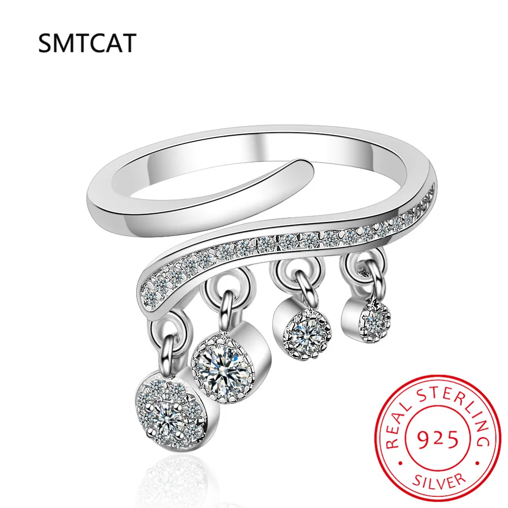 

5 Stones 3.6CT D Color Moissanite Rings for Women Sparkling Diamonds 925 Sterling Sliver Wedding Ring anillos De Prata
