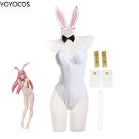 yoyocos zero two bunny cosplay costumes darling in the franxx 02 anime white cute sexy bunny costume