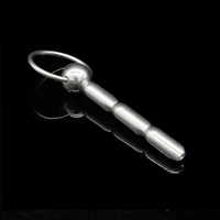 prison bird male stainless steel urethra catheter with hand looppenis urinary plugsex toyurethra stimulate dilator a004