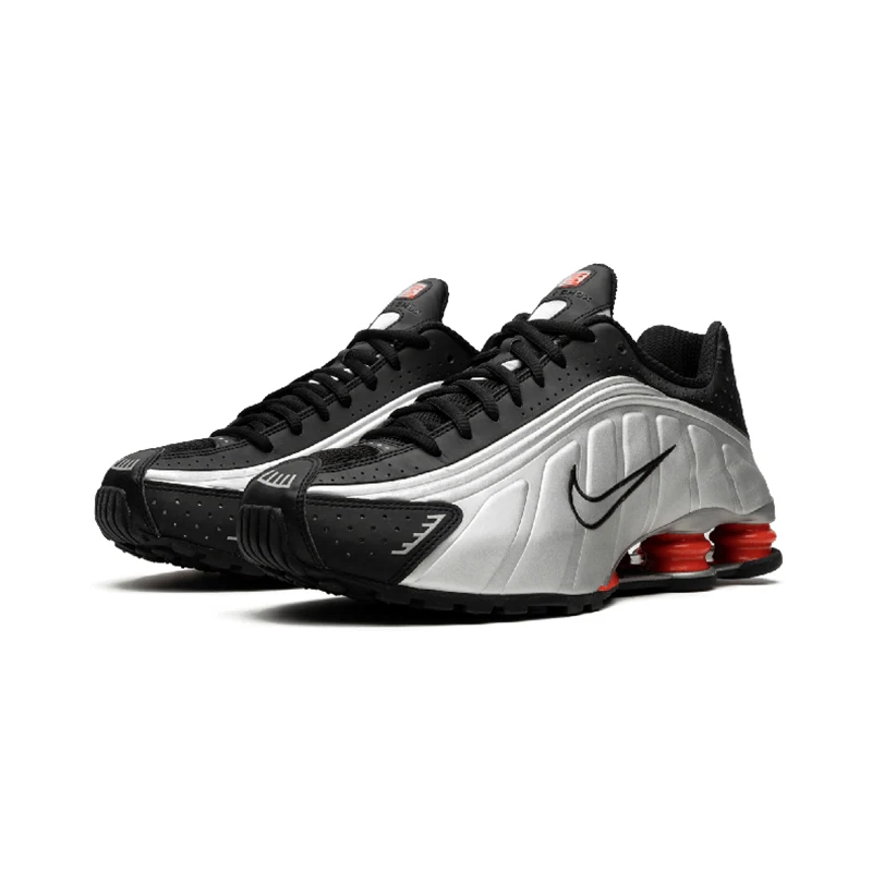 Оригинальный Новое поступление NIKE SHOX R4 кроссовки мужские кроссовки|Беговая