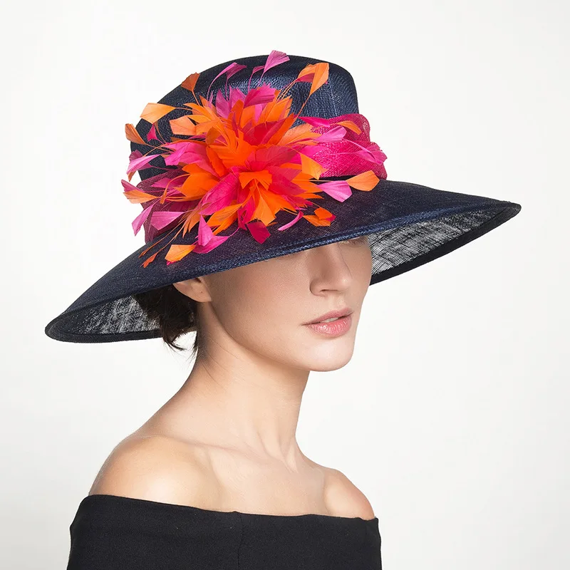 Трехслойная шляпа Миньли Tengda филиппинские шляпы на бретельках грация перо