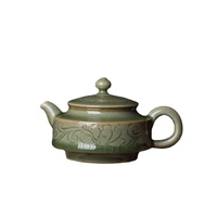 celadon ice crack laid back hospitality guests make tea chinese clay retro ceramic teapot