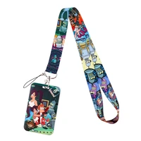 fd0649 fly to the future anime keychain neckband lanyard usb id card badge holder mobile belt lanyard mobile phone accessories