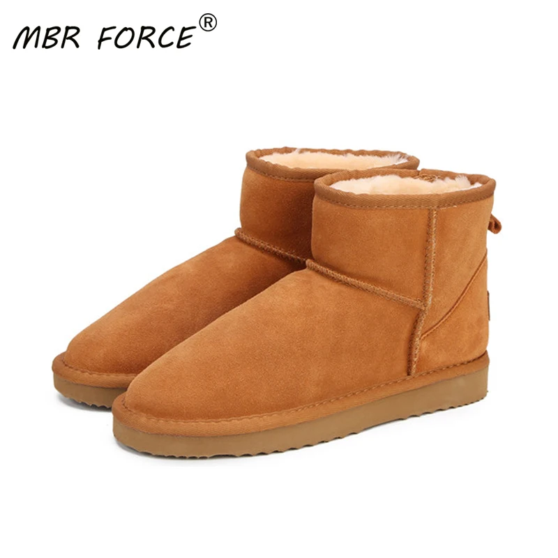 MBR FORCE/женские зимние ботинки в австралийском стиле Ботильоны из 100% натуральной