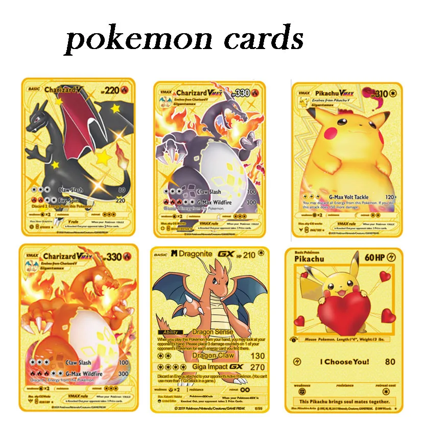 

Pre Sale Pokemon Metal Card Charmander Golden Silvery Black Cards Kids Collect Cards Toys Anime Figure Periphery Pokemon Cards