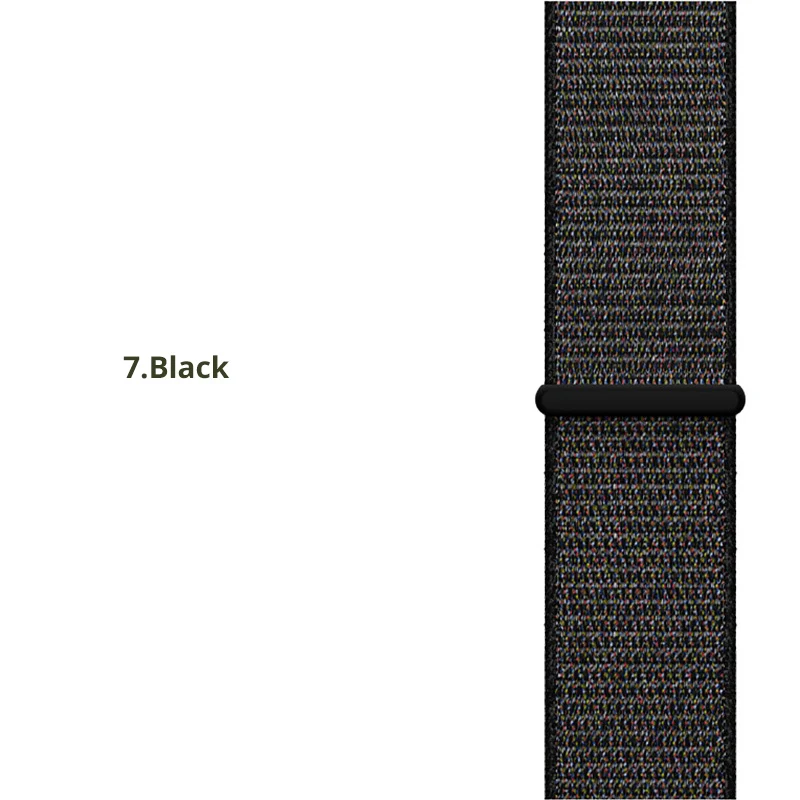 Black 20 мм нейлоновый ремешок для часов Amazfit Bip, сменный ремешок для Xiaomi Huami Amazfit Bip, Молодежный браслет, тканый нейлоновый ремешок - Цвет ремешка: Black