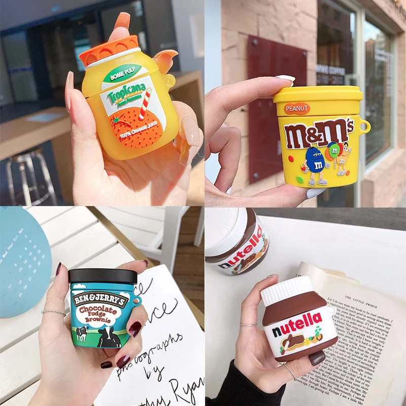 

For AirPods 1 2 3 Pro 3D cute Cartoon earphone case charge box soft silicone Wireless bluetooth earphone protect cover