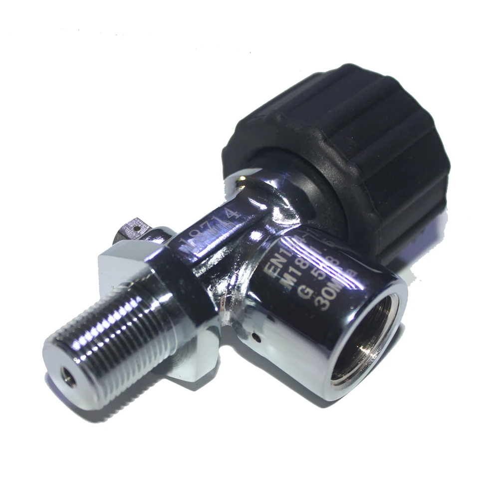 

PCP Paintball diving Din Valve Tank ON/OFF Valves Male G5/8 Female 30Mpa/4500psi for M18*1.5 High Pressure Cylinders/CF Tank