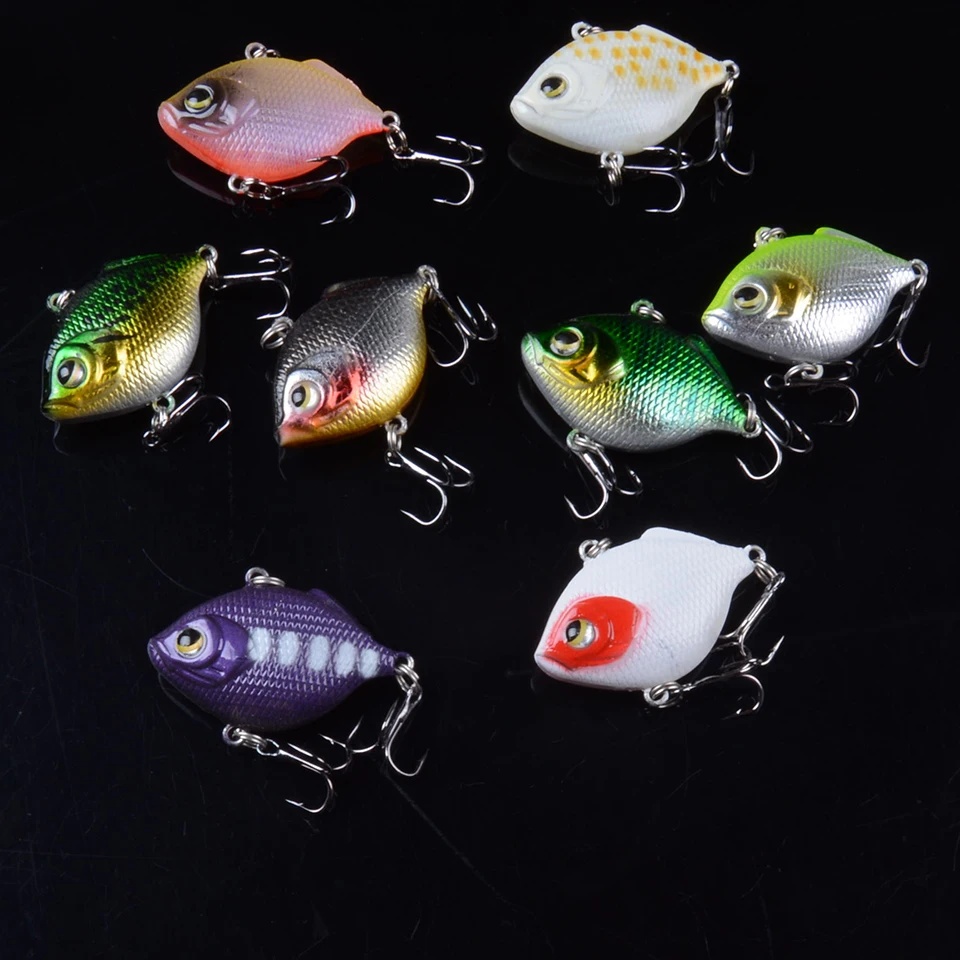 5 шт., рыболовная приманка без лицевой ловушки, 4,5 см, 8 г, кренкбейт, жесткая приманка для пресной воды, глубокой воды, для окуня и Судака Crappie воблер-Минноу для рыбалки