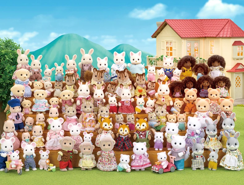 Sylvanian Families кукольный домик фигурка животного Зефир мышь ребенок ж/бутылка 5336