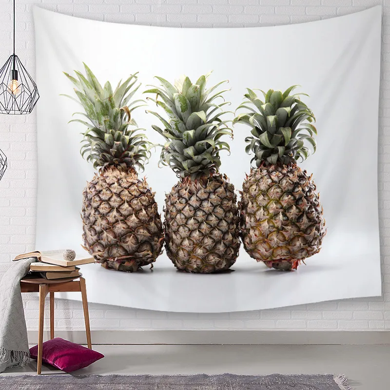 Pineapple Hanging Wall Tapestries Mandala Bohemian Tapestry Landscape Wallpaper Art Shawl Throw | Дом и сад