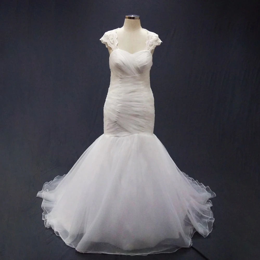 

vestidos de novia 2016 New Arrival Fabulous Sexy Lace Up Back with Jacket Bridal Gown Mermaid Wedding Dresses Plus Size