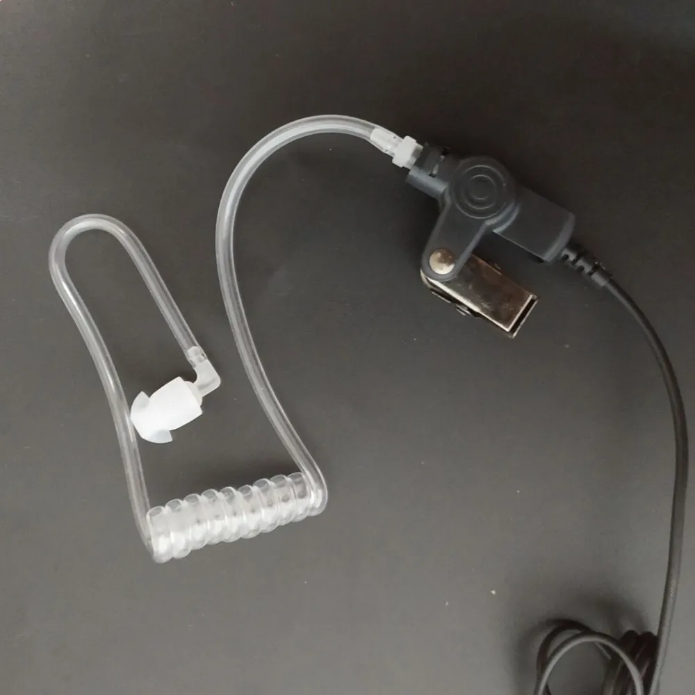 Lemo 5-pin tactical headset, cuboid PTT microphone Air Tube Earpiece for Selex H4855 , Bowman PRR  PRC343 Radio or PTT enlarge