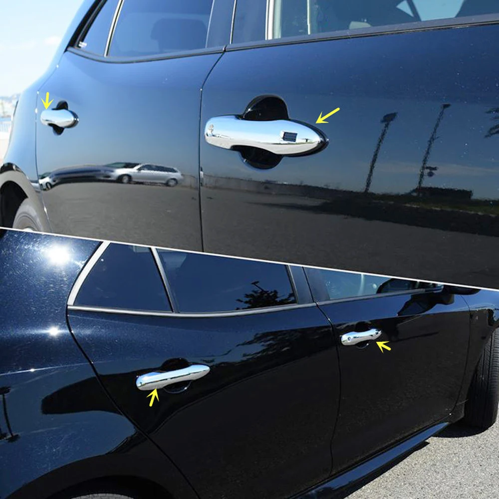 Хромированная накладка на дверную ручку хэтчбека для Toyota Corolla 2019 2020 стикер