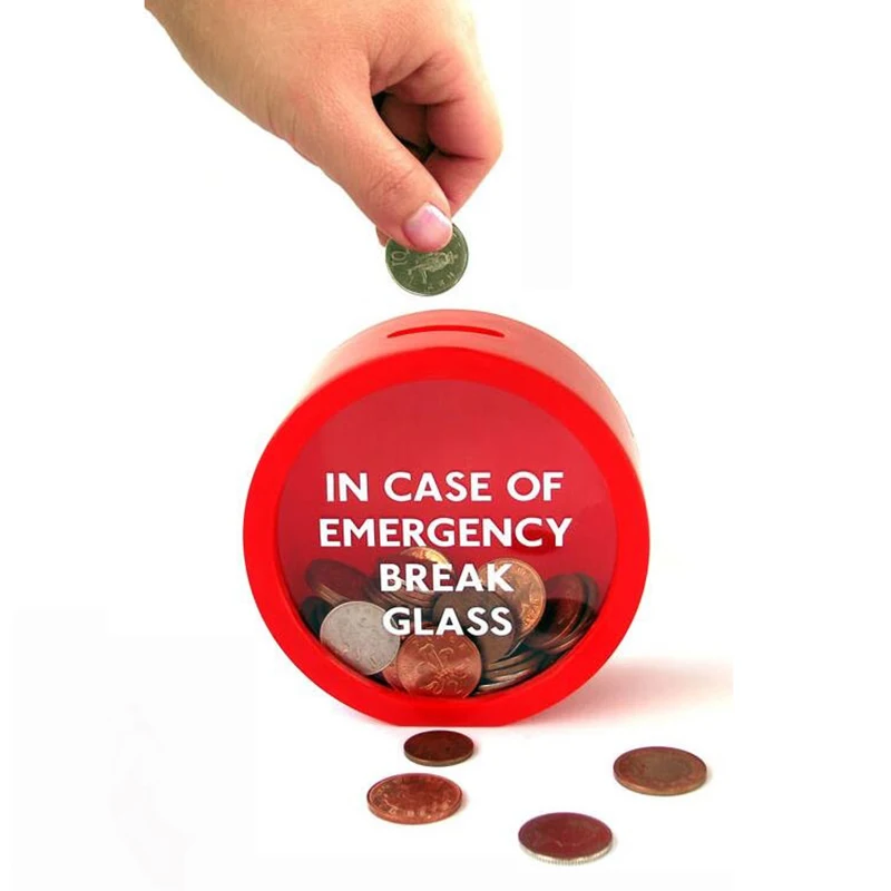 Маленький резервный красный пакет для хранения денег монетница экстренный ящик