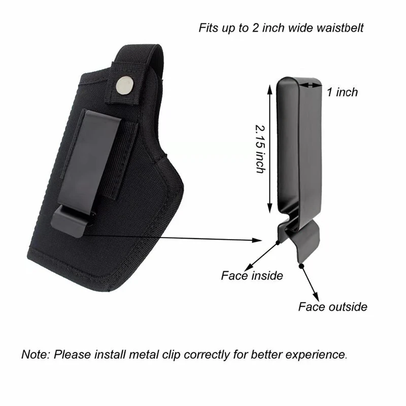 

Tactical Gear Nylon Universal Pistol Gun Case Tactical Small Holster Compact / Subcompact Pistol Holster Hunting Gun Pouch