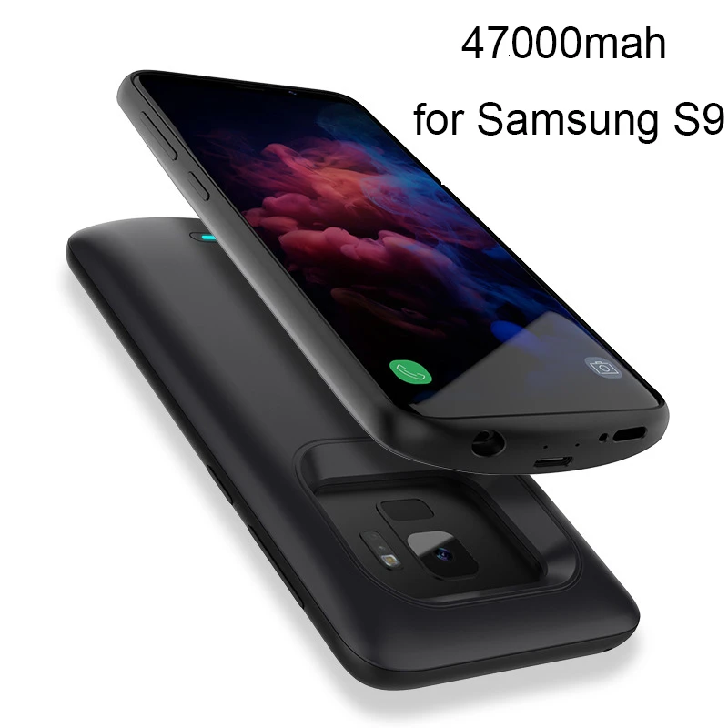 Black for S9 SeenDa 5500mah Аккумулятор Чехол для samsung Note 8 S8 plus противоударный резервный зарядный чехол для samsung S8 S9 Plus Note 9 power Bank - Цвет: Black for S9