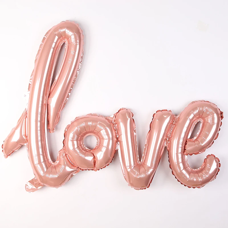 

Valentine's Day Rose Gold Decoration Party Decor Love Balloons Wedding Decoration Ballon Set