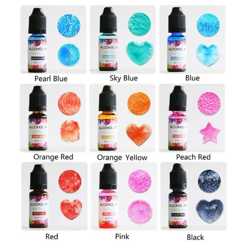 

22 Colors Epoxy Pigment Liquid Colorant Dye Ink Diffusion UV Resin DIY Crafts