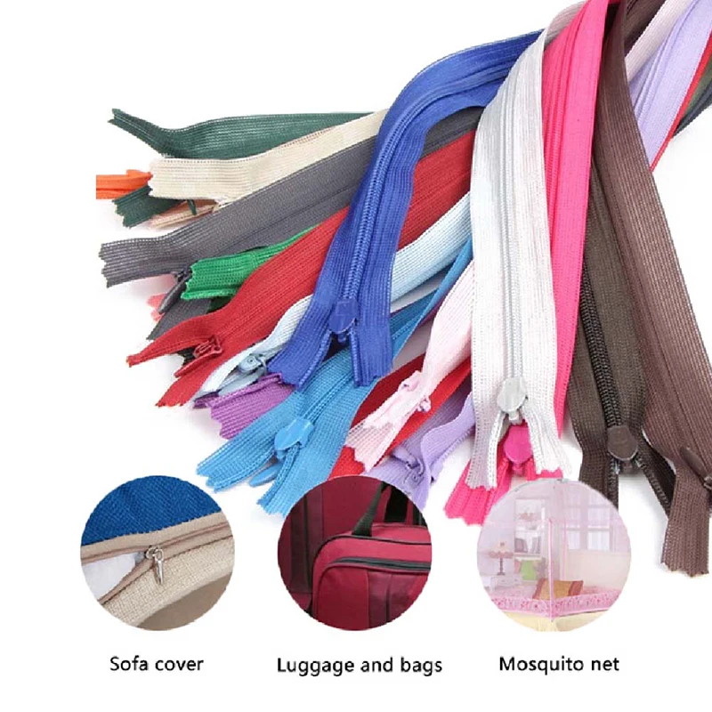 10 шт. длинные невидимые молнии для сумки портной канализационный ремесло DIY