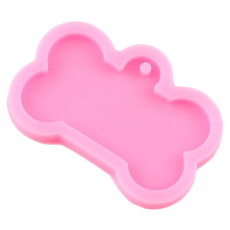 

2pcs Dog Bone Shaped Silicone Mold Key Chain Mould DIY Topper Decoration Non-stick Premium Cooker Accessories Baking Pan Ice