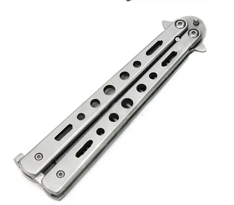 Складная расческа-бабочка ножницы для волос из нержавеющей стали балисонг