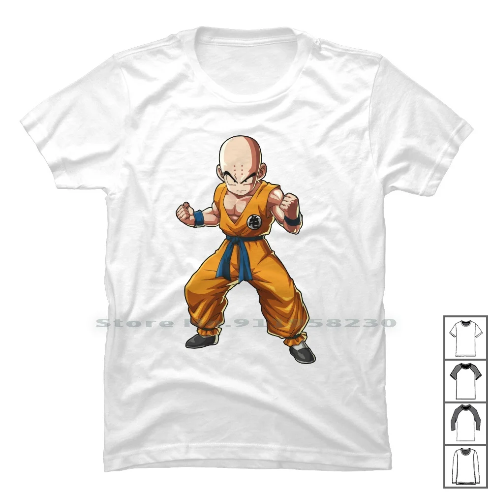 Футболка Z ( Dbz ) Krillin (низкая абстрактная) 100% хлопок абстрактный пол новый низкий Act