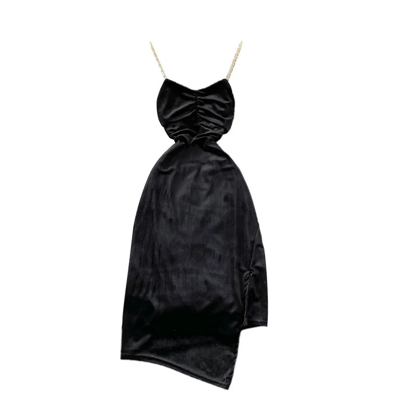 Осеннее праздвечерние чное красное платье элегантное Новое корейское