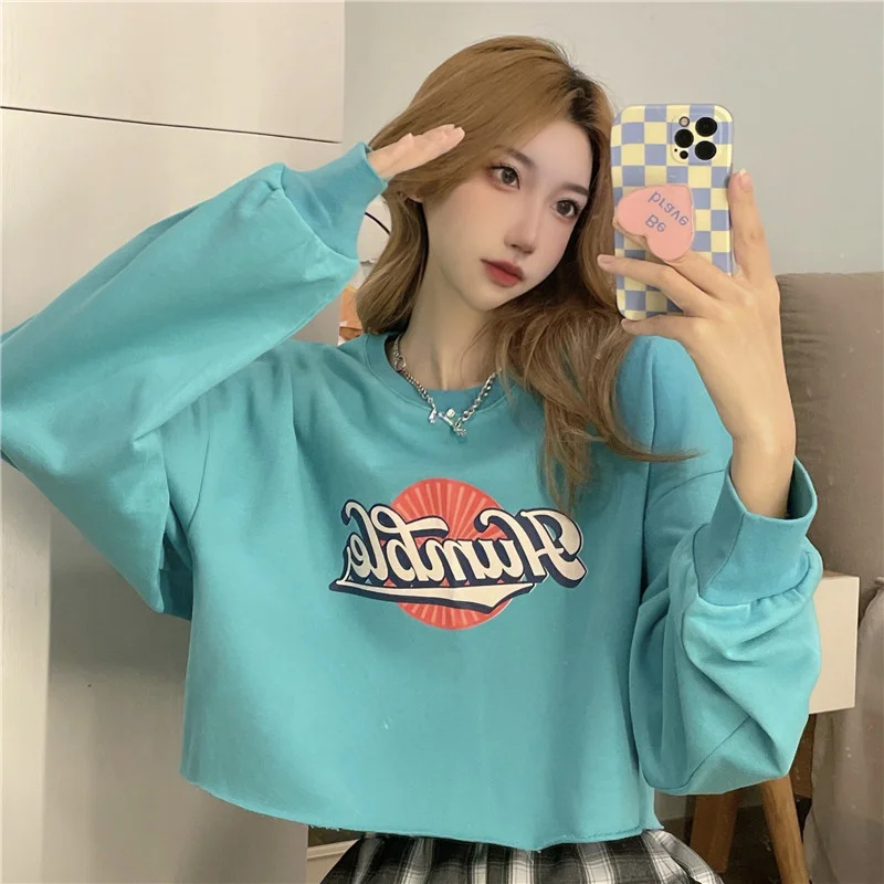 

Long Sleeve Printed Sweater Women's New Loose Design