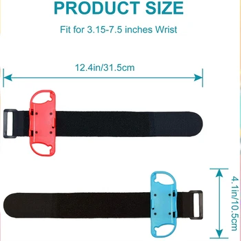 2Pcs Adjustable Game Bracelet Strap for Nintendo Switch Joy-Con Controller Wrist Dance Band Armband for Switch Oled Accessories 6