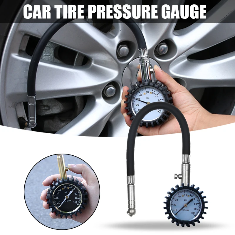 

Car Tire Pressure Gauge Copper Valve Leather Tube 360 Degree Rotation Sistema Inteligente Para Carro Датчик Давления В Шинах