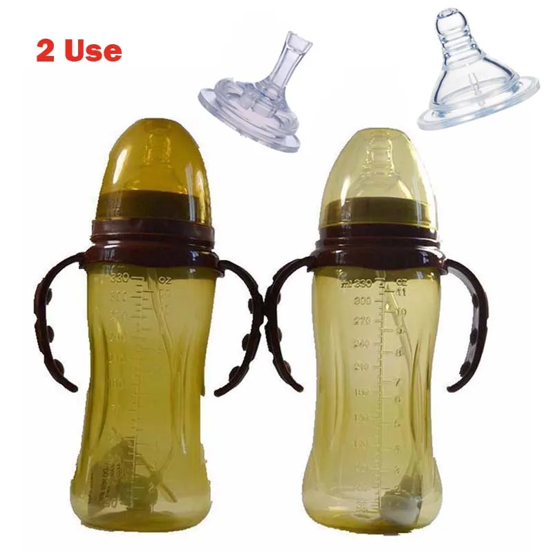 2 использования 330 мл бутылочка для кормления детей портативная широкая ухода за