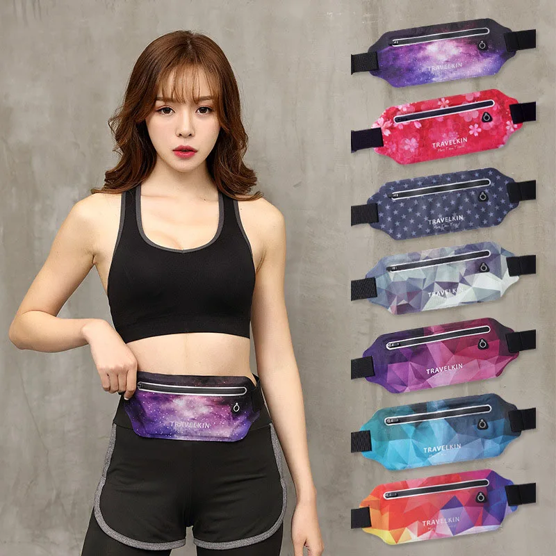 

25PCS/LOT Fashion 3D Print Unisex High Quality Travel Bag Women Waist Bag Belt Purse Men Waist Packs Mobile Bag