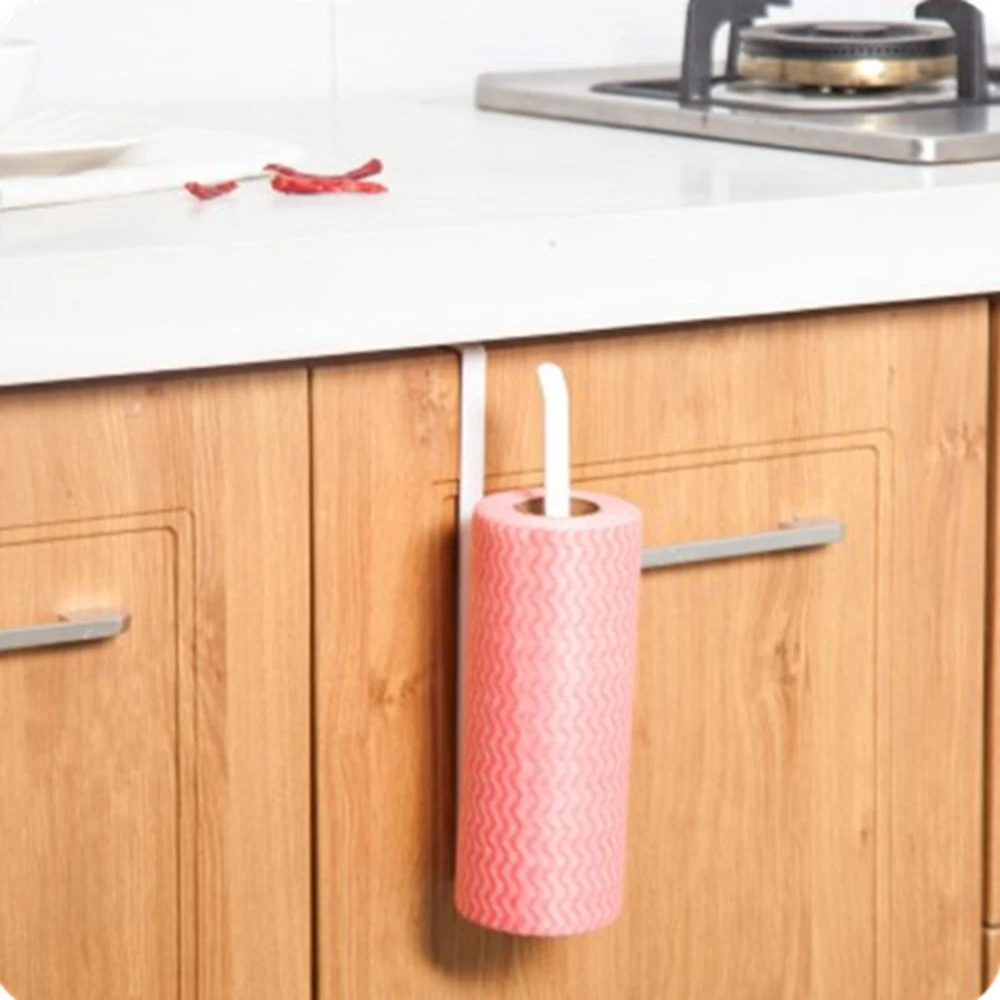 Multifunction Iron Towel Rack Storage Holder Hanging Roll Paper Organizer Tissue Bar Kitchen Tools | Строительство и ремонт