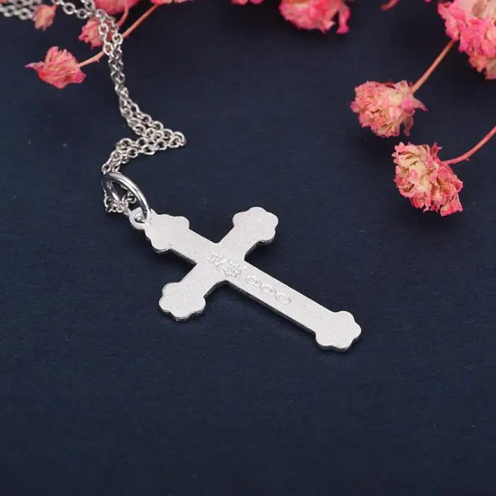 Мужская и женская цепочка с кулоном из натурального 100% пробы подвеской в виде