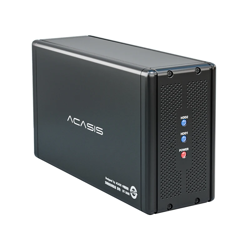 Корпус внешнего жесткого диска Dual Bay 3 5 корпус raid sata с функцией RAID USB-накопителя |