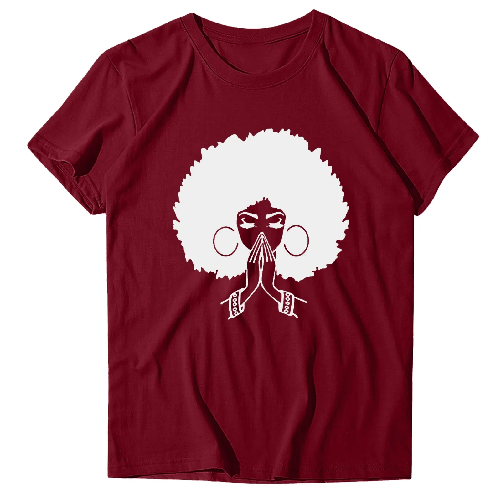 

Abstract Painting T-Shirt Character Fashion Womens Casual O-neck Pocket Top Loose T-shirts Short Sleeve Blusas Mujer Manga Corta