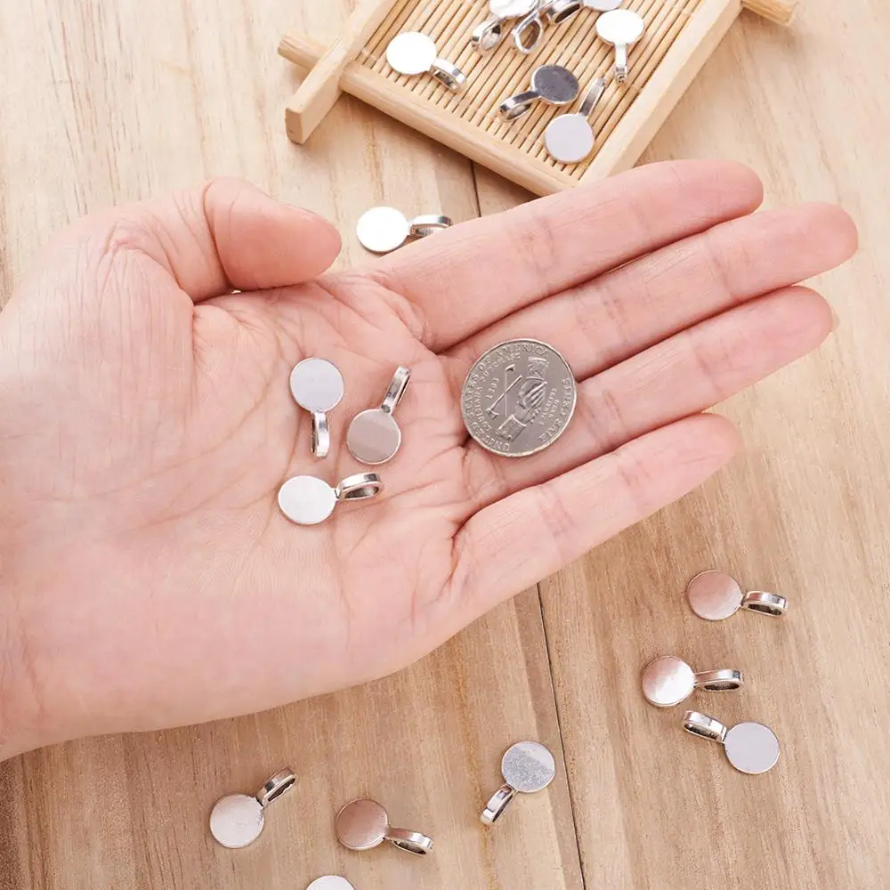 20 шт. тибетский стильный клей на плоской подвеске подвески плоские круглые