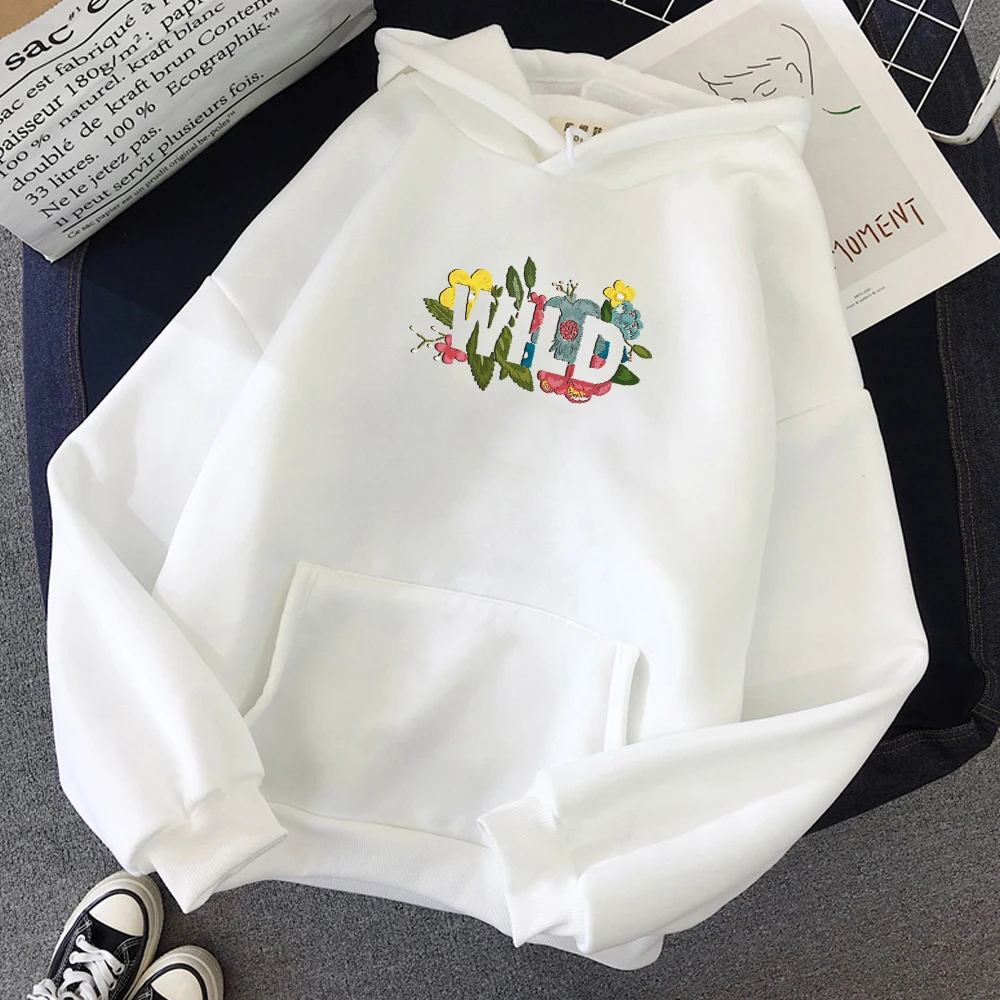 

Women Sweatshirt Women Fall Sweatshirt Long Sleeve Pullover Jumper Sudadera Mujer Wild Letter Flower Printed Hoodie2021