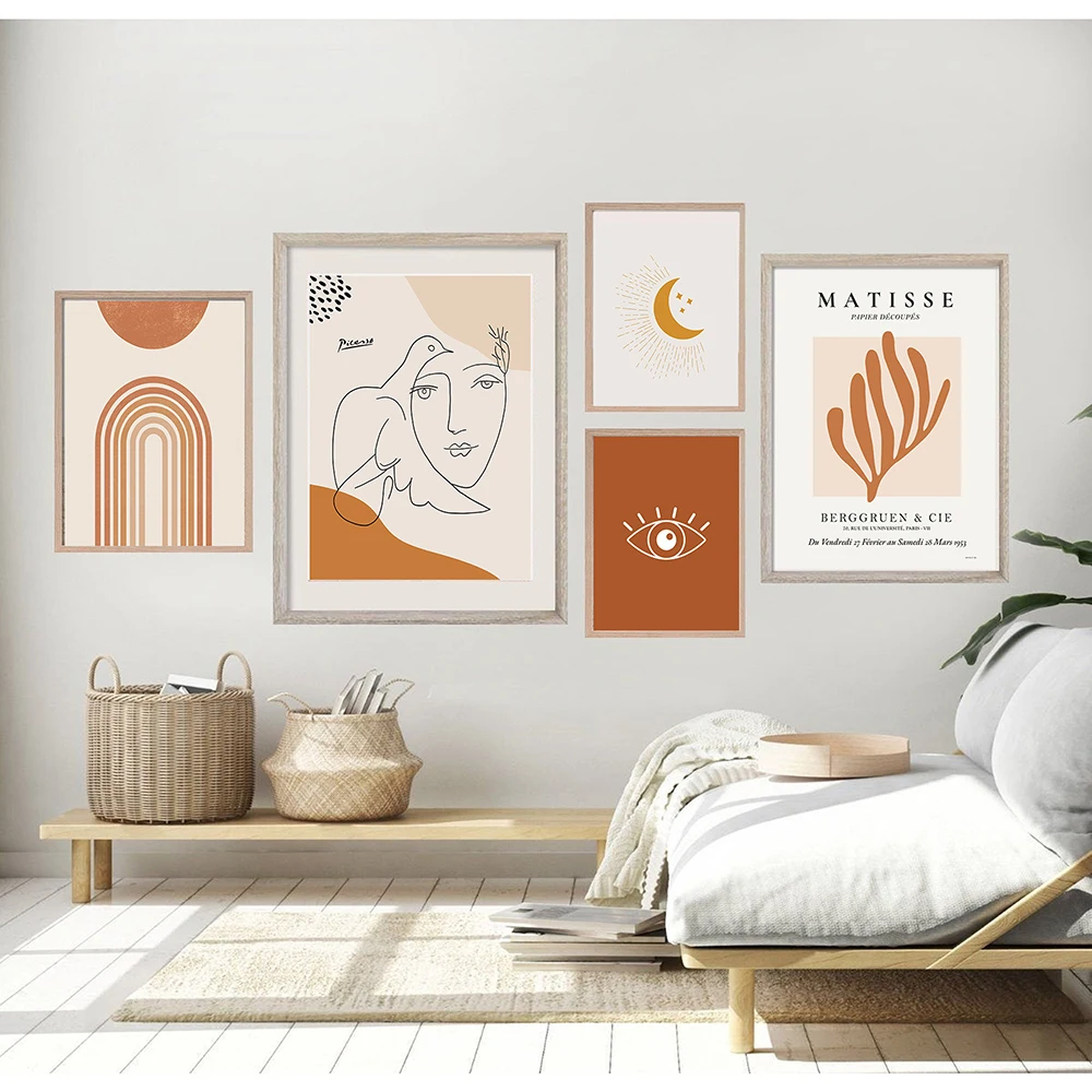 

Wall Art Canvas Painting Picasso Matisse Abstract Girl Flower Home For Living Room Decor Nordic Posters And Prints Wall Pictures