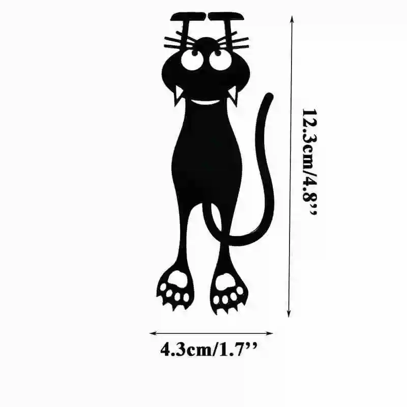 

4Pcs Hollow Kitten Bookmark 3D Stereo Kawaii Cartoon Lovely Bookmark School Animal Student Suppl Stationery Gift Bookmark W V2P4
